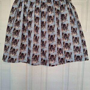 Tabby skirt.  Meow